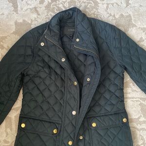 Jcrew navy quilted jacket